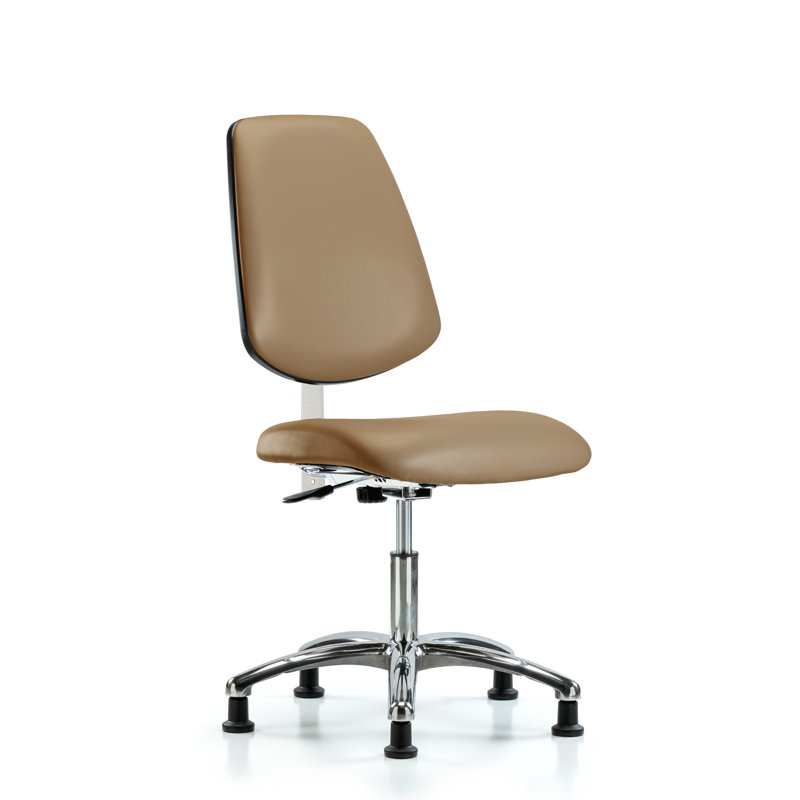 Chaise de travail Evie, Patins, Inclus, Taupe