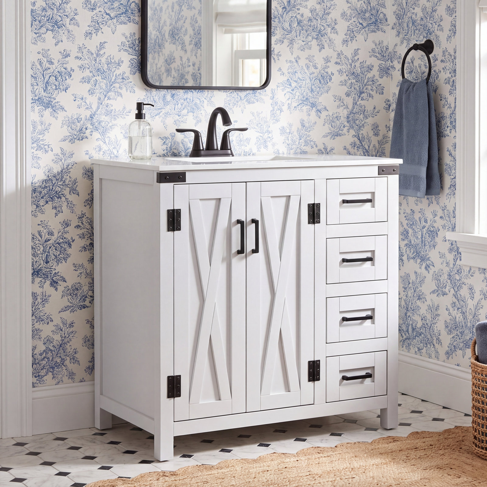 Slayton 32 " Single Bathroom Vanity, Gray