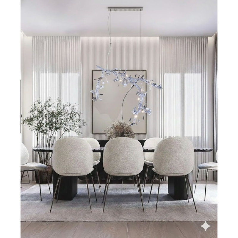 Llanes 13-Light Transitional Crystal Branch Chandelier 