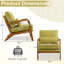 Fauteuil d'appoint rembourré en bois massif Lemley Mid Century-799492554