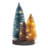 Glitter Led Trees On Square Base Figurine-129842302