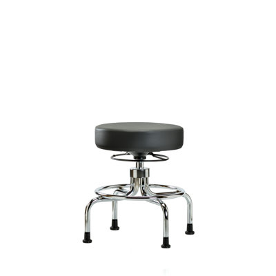Adjustable Height Ergonomic Industrial Stool with Footrest