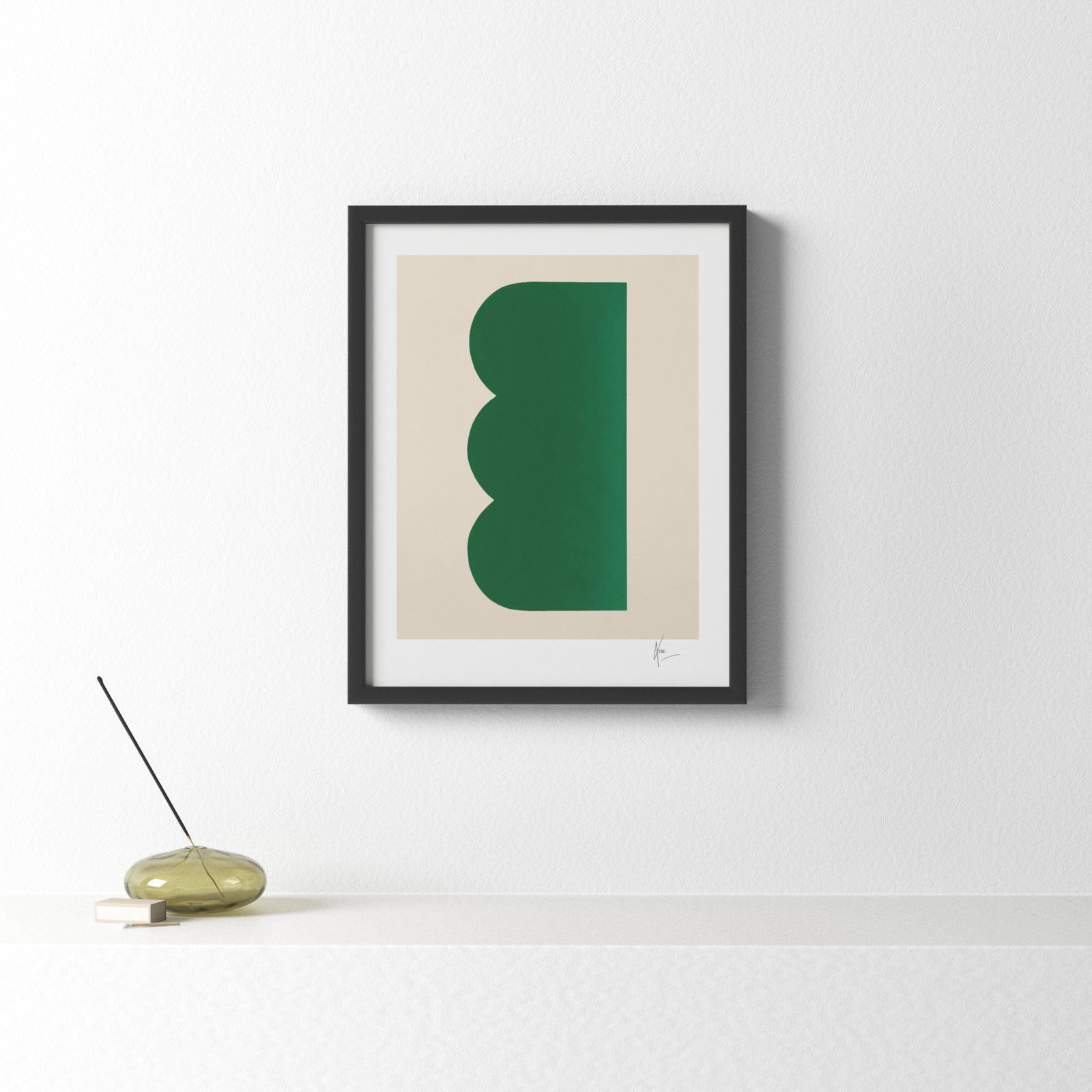 Keyhole 3 by Lee Lessem, Black Framed, 25" H x 20" W x 1.25" D