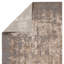Tapis en polypropylène / polyester abstrait tissé à la machine en doré / gris-1077414358