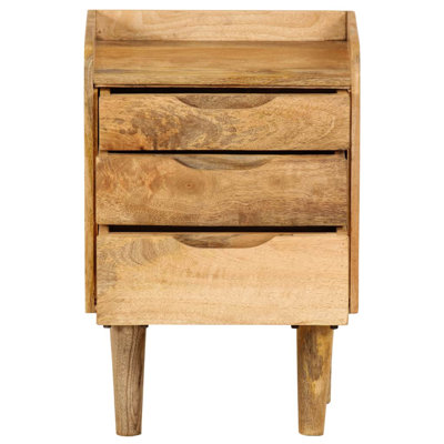 Vandewa 40cm W Solid Wood Bedside Table