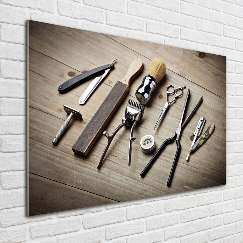Male Hairdresser - No Frame Print on Glass