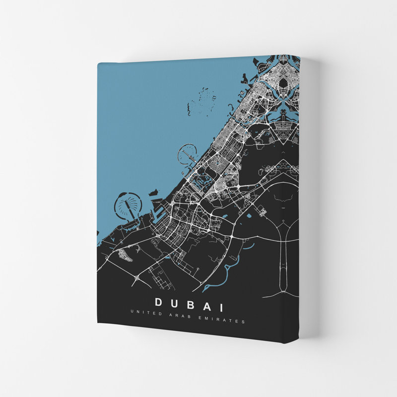 Dubai - Print, Wrapped Canvas, 42cm H x 29.7cm W x 4cm D