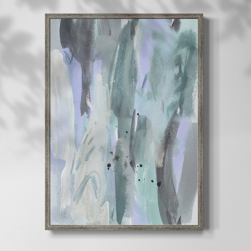 Ocean Crush V Framed Print - Solid Wood, 11" H x 9" W