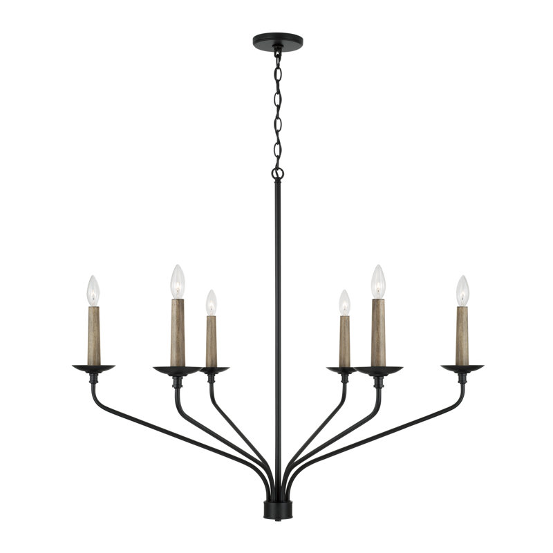 Wilder 6 - Light Dimmable Classic / Traditional Chandelier