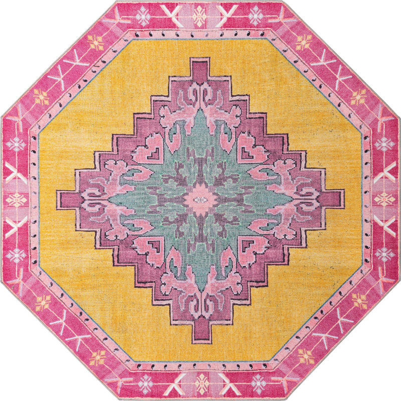 Oppie Oriental Indoor Rug, Octagon 7'6" x 7'6"