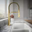Kohler Tone Single Handle Semi-Professional Pre-Rinse Kitchen Sink Faucet with Three-Function Pull Down Sprayer-828472270