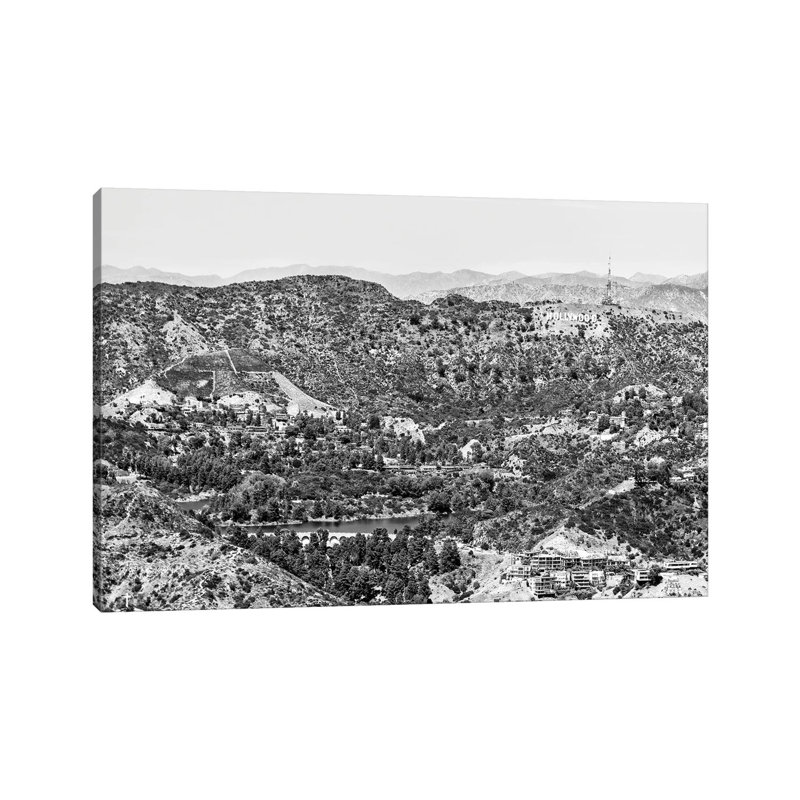 Hollywood Hills View by Philippe Hugonnard - Wrapped Canvas Print, 20.32 cm H x 30.48 cm W