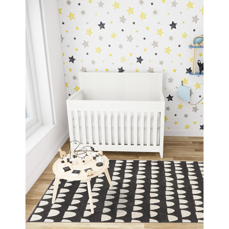  Tapis pour enfant Hillow Whimsy, Gris, Rectangle 2 pi 2 po x 3 pi 1 po