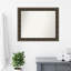 Miroir mural de salle de bain en bois noir en relief Intaglio-325644926