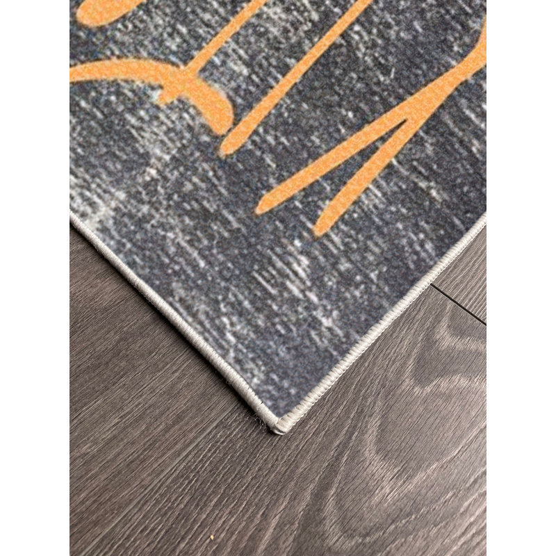 Tapis en coton Jakayla, Tapis de couloir 6 pi 7 po x 14 pi 9 po