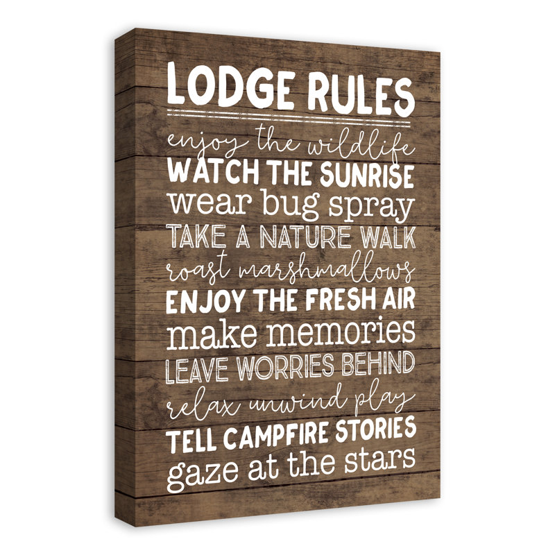" Lodege Rules "