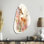 Mignon petit chevreuil avec fleurs roses - art animalier mural en forme d'automne
