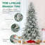 Arbre de Noël artificiel de 8 pi avec 1108 pointes de branches en PVC PE et 450 lumières DEL-544250374