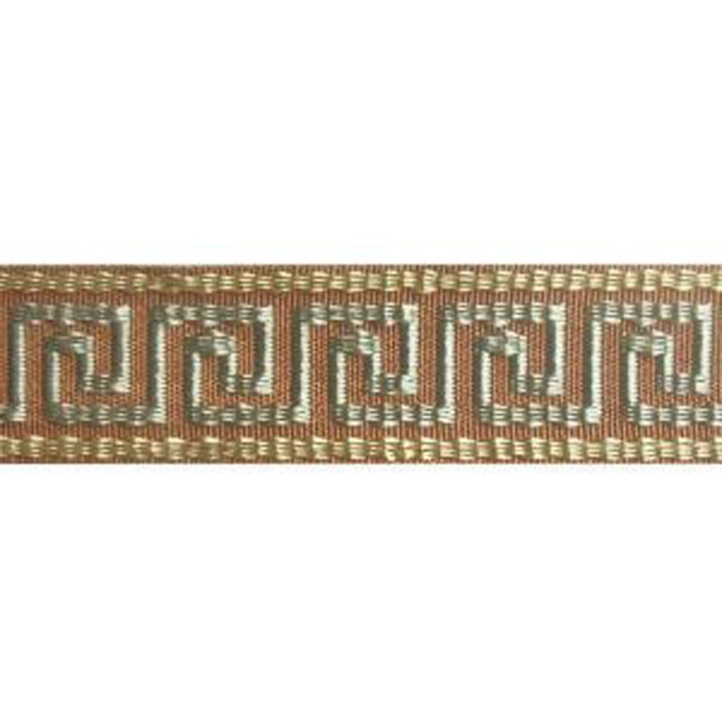 Tissu Jacquard Tapes, Brun / Gris