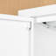 Classeur en acier de couleur blanche, 2 tablettes réglables pour la maison et le bureau, verrouillable, verrou de haute qualité, résistance, hauteur de 30,87 po, largeur de 15,81 po, profondeur, fixation murale, assemblage facile avec visuel-1817790286