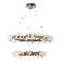 Gem 2 Tier Radial Ring Chandelier