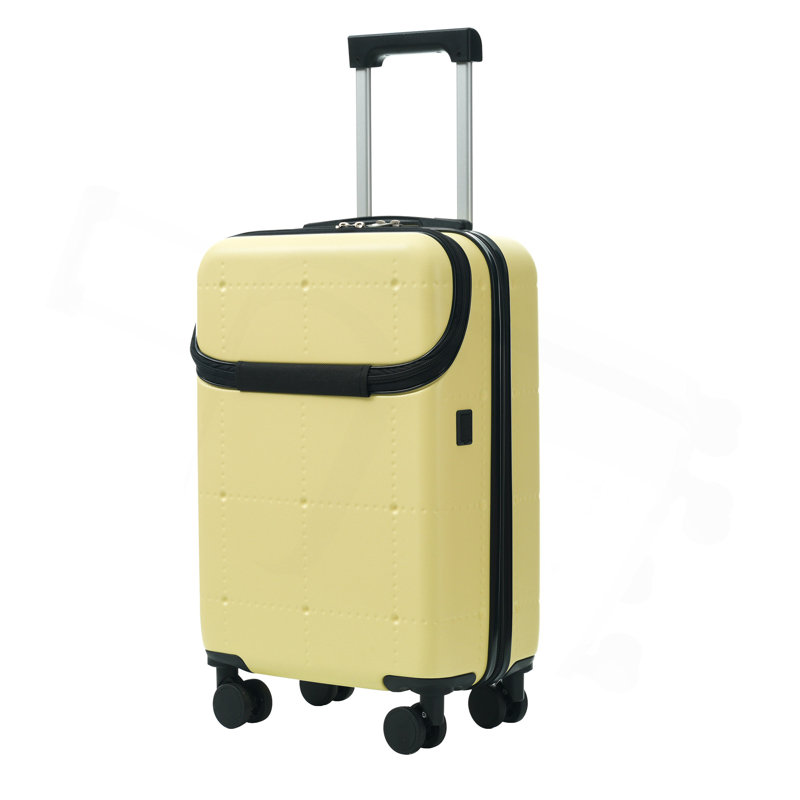 Ensemble de bagages 5 pièces avec sacs Hardside, bagage à main semi-ouvert 20 po avec port USB, bagage extensible 24 po 28 po avec roulettes doubles verrou TSA