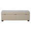Banc de rangement en tissu