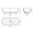 Freestanding Solid Surface Soaking Bathtub For Bathroom