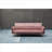 Sofas Couches | Modern Convertible Sofa Bed, Premium Velvet, Golden Metal Legs, For Small Living Rooms & Studios | Rose | Solid Wood+MDF-1768251760