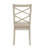Fortville Wood Finish Double Cross Back Sand Fabric Dining Chair-106907614