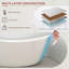 59'' x 27'' Freestanding Soaking Acrylic Bathtub-88678617