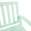 Banc en bois menthe, ajoutant une touche chaleureuse aux espaces intérieurs et extérieurs. Banc au charme irrésistible.