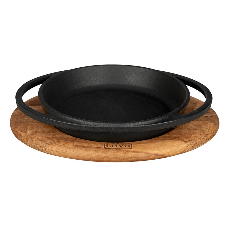 https://assets.wfcdn.com/im/94958313/resize-h755-w755%5Ecompr-r85/2085/208500977/Lava+Enameled+Cast+Iron+Skillet+6+inch-Dish+with+Beechwood+Service+Platter.jpg