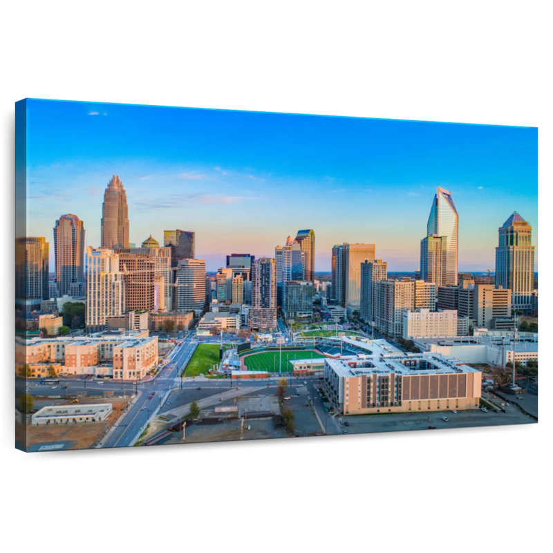 Ravi Blue Sky Over Charlotte, 24" H x 36" W