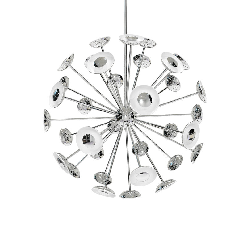 Dot 24 - Light Sputnik Sphere Chandelier, Polished Chrome
