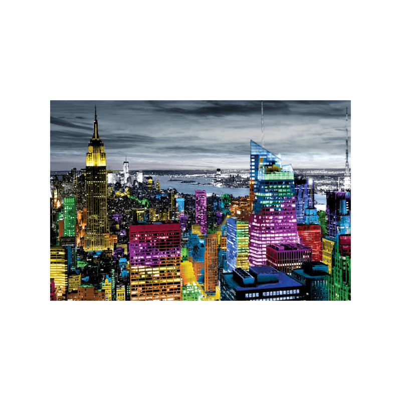 Nyc In Living Color I by Carly Ames - Print on Canvas, Wrapped Canvas, 20.32 cm H x 30.48 cm W