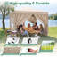 Tente à auvent escamotable 10 x 10 pi Sunula avec 4 parois latérales, pavillon de jardin extérieur imperméable robuste, tente de fête pliante en acier renforcé pour la cour, le camping et les événements (kaki)-133989547