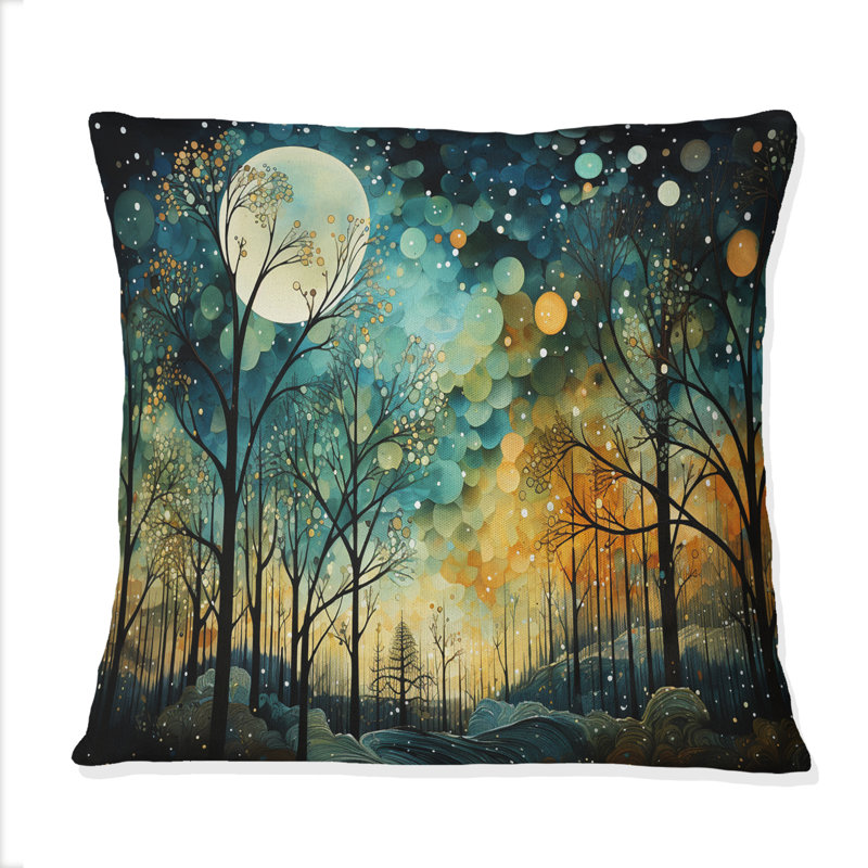 Coussin Enchanted Forest - Abstract Collages