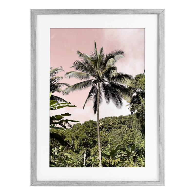 «Rainforest Palm», reproduction encadrée sous verre, conception de Natalie Carpentieri, H 20 po x l 14 po