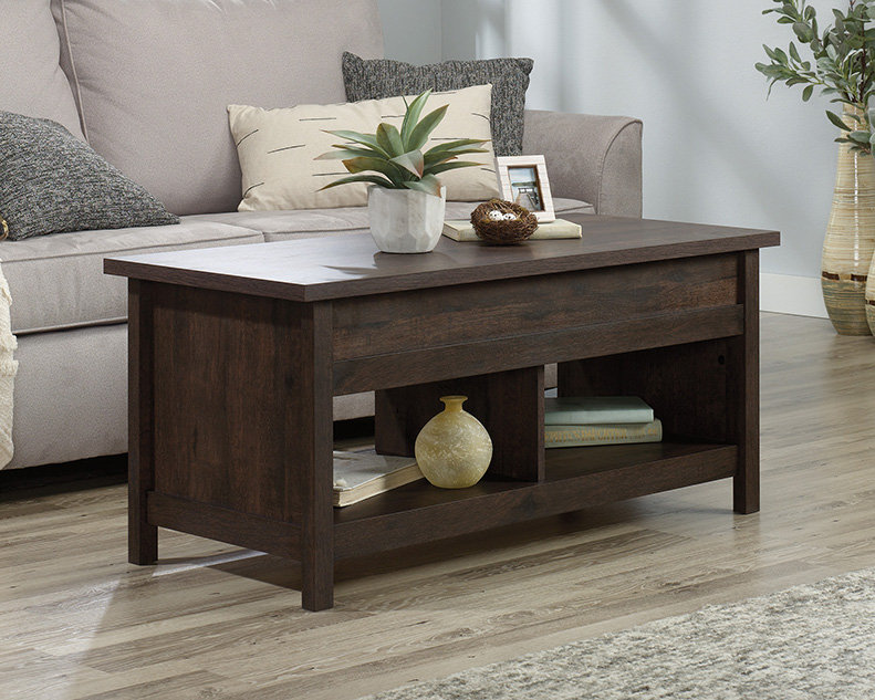 Table basse Domen, Marron foncé