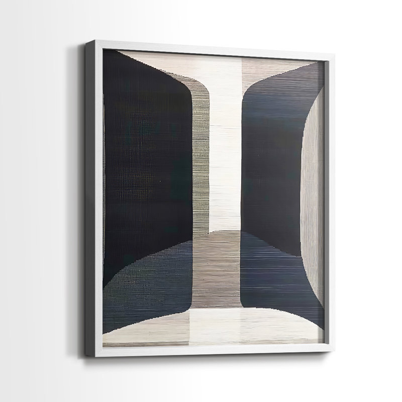 "ABSTRACT Series DCLIX" par J Paul, Blanc / Blanc, H 29 po x l 23 po
