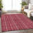 Premium Machine Washable Prisco Pink Rug-1881032780