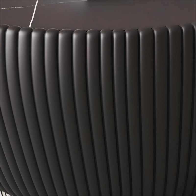  Lit de rangement en forme de maison avec lumières DEL, tiroirs, Noir, Marbre