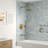 Wall Mount 10" Rainfall Tub and Shower Faucet System with Handheld Shower & Pressure-Balanced Valve-73468189