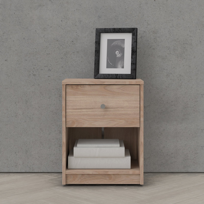 Gott 1 Drawer Bedside Table, Brown