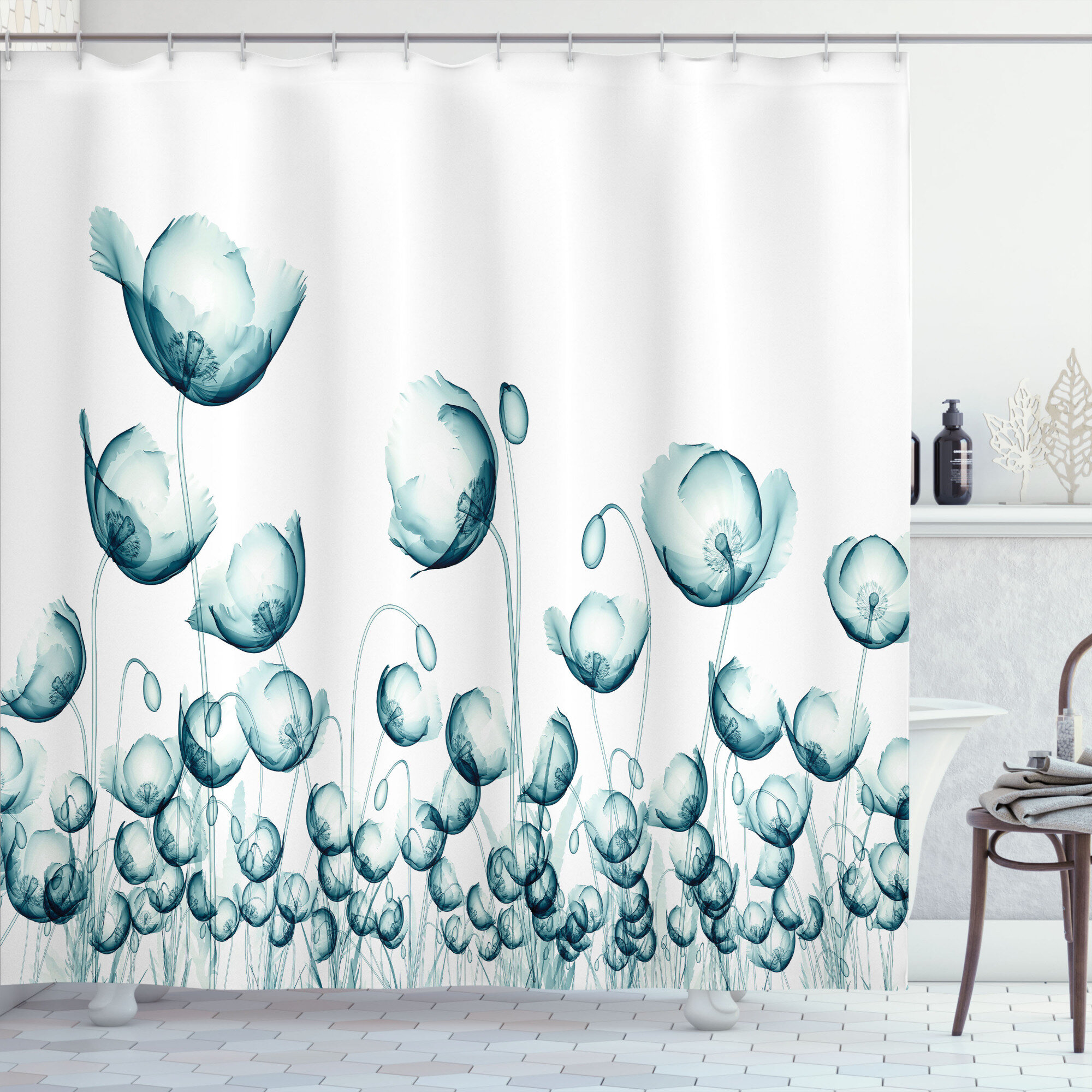 Bless international Shower Curtain with Hooks Included & Reviews