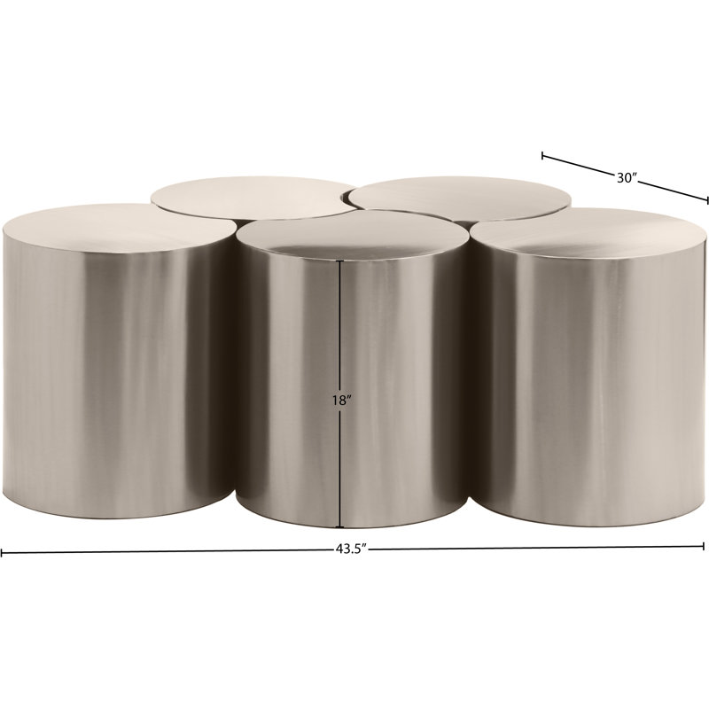 Ensemble de 5 tables de groupage Hylie, Argent
