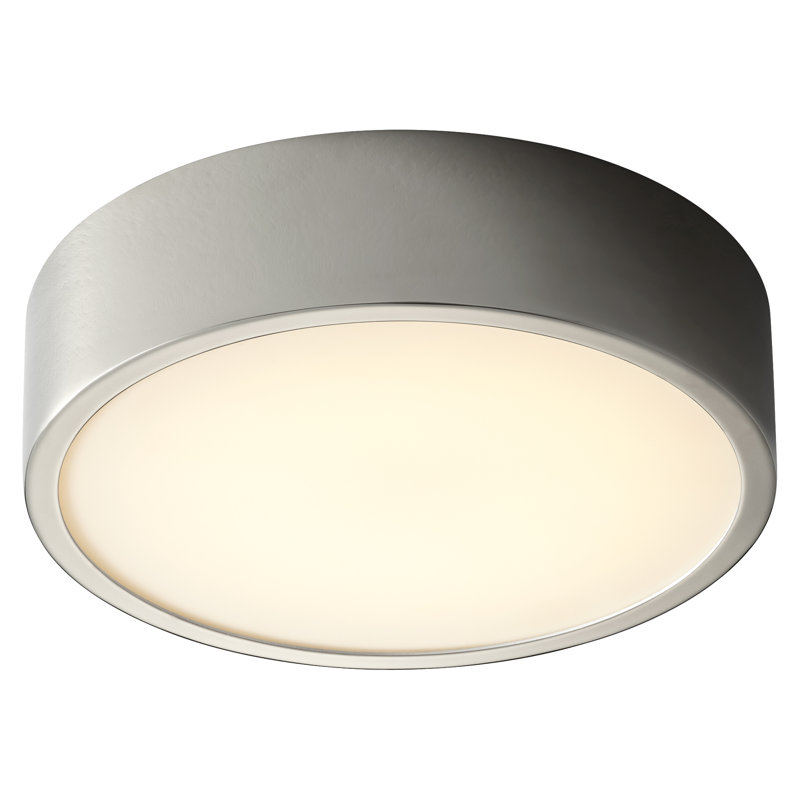 Plafonnier encastré 1 lumière 10,25 po Amhurst, Nickel poli