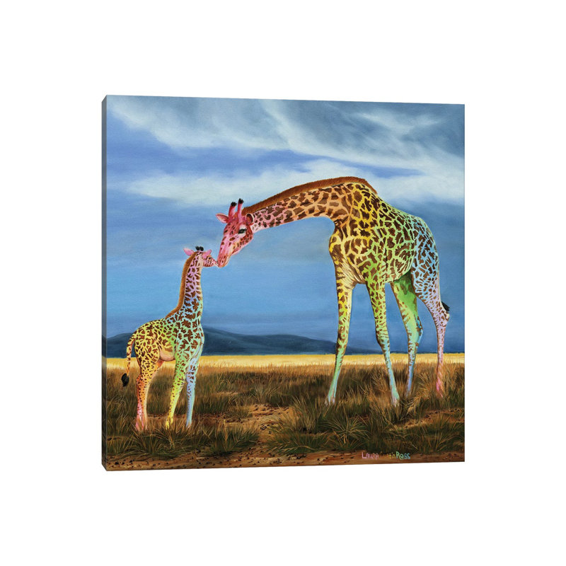 Colour Of Love by Laura Curtin - Wrapped Canvas Painting, 30.48 cm H x 30.48 cm W
