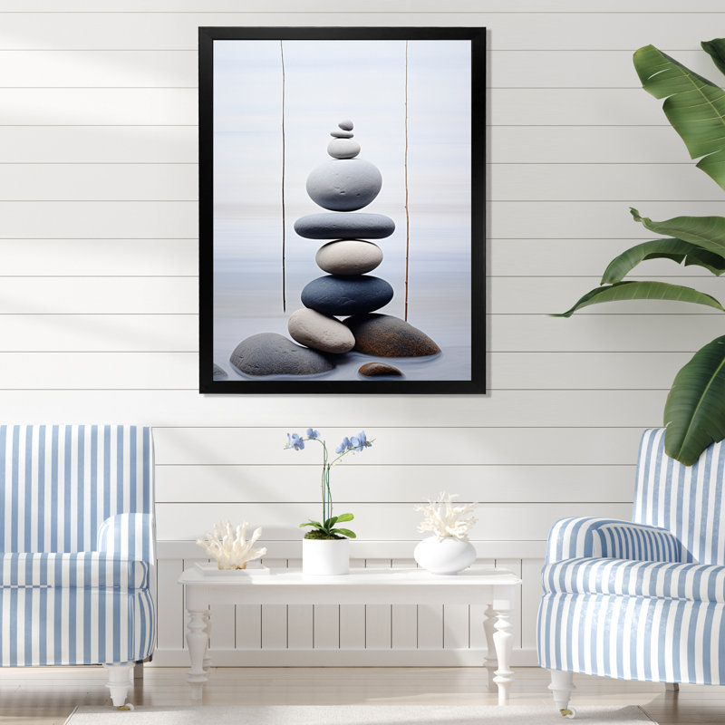 «Leneve Beach Harmonic Balance I», reproduction sur toile, Cadre photo noir, H 20 po x l 12 po x P 1 po